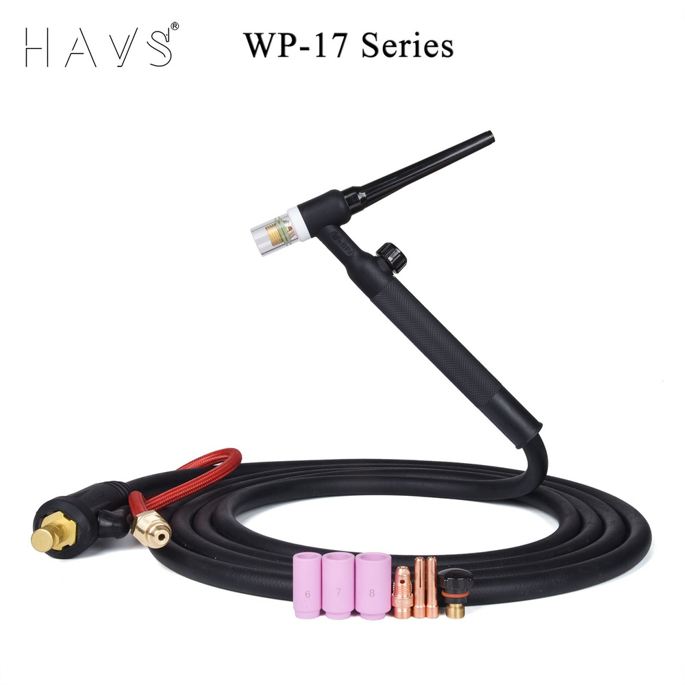 4 м WP17F WP17FV Сварочная горелка TIG Газоэлектрический встроенный ...