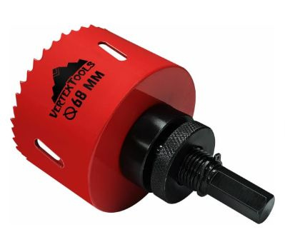 Коронка по металлу 68 мм с переходником 1 шт - купить с доставкой по ...