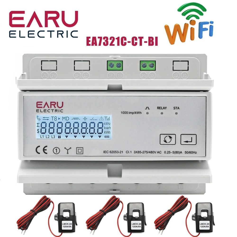 Graffiti EA7321C-CT-120A WiFi 3-фазный умный беспроводной ...