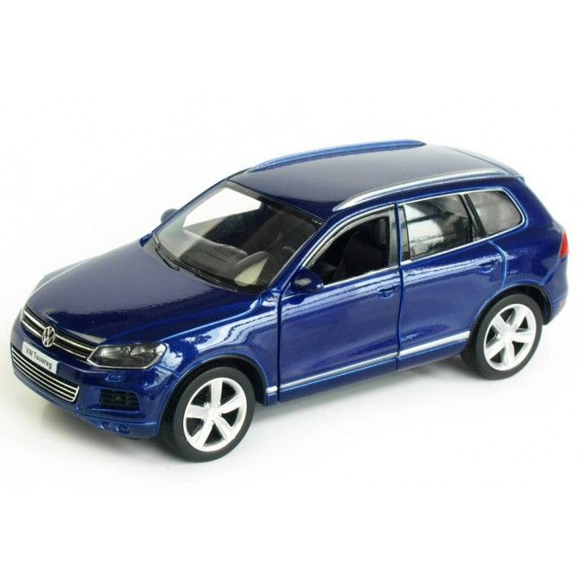 Модель машины металлическая 1:31 Volkswagen Touareg, пруж. мех., синий  #1