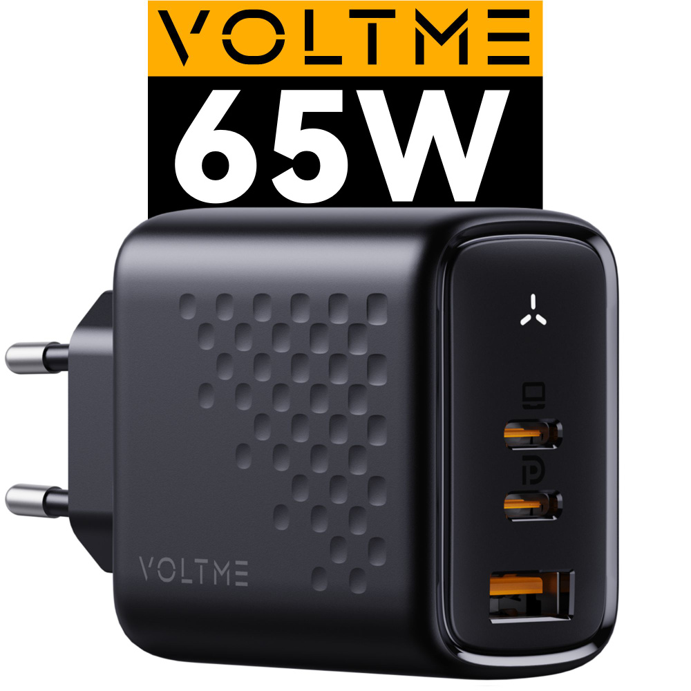 Сетевое зарядное устройство VOLTME Revo 30 Duo CA_2_USB Type-C, 65 Вт, USB  Type-C, USB 3.0 Type-A, GaN, Power Delivery - купить по выгодной цене в  интернет-магазине OZON (941541915)