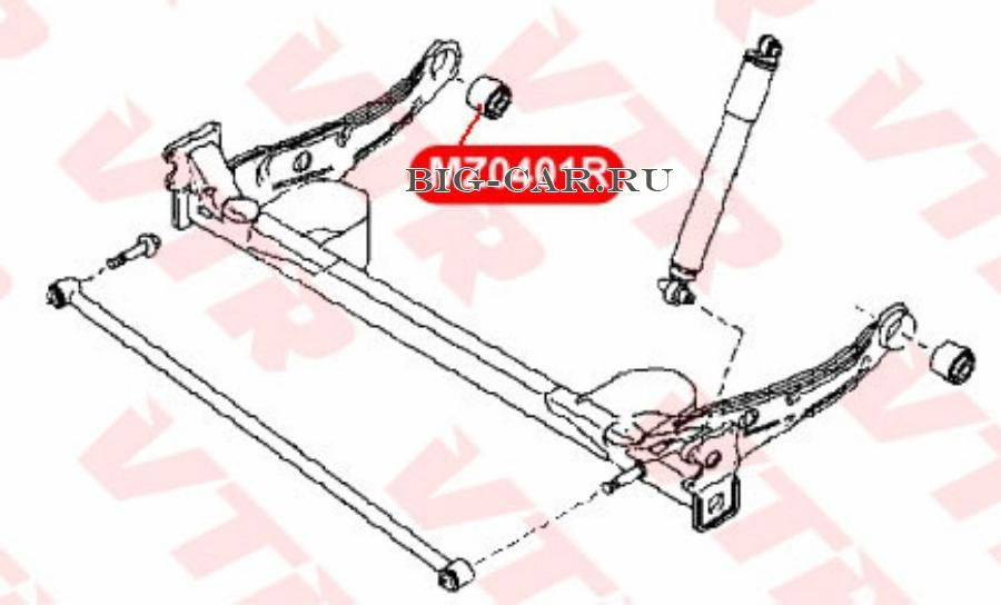 Сайлентблок балки задней подвески, передний - купить по доступным ценам ...