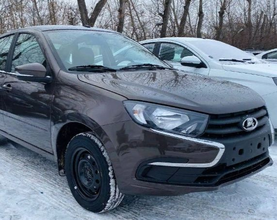 Бампер передний Лада Гранта ФЛ (Lada Granta FL) 246-АНГКОР-КОРИЧНЕВЫЙ ...
