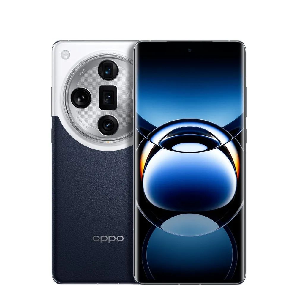 OPPO Смартфон CN OPPO Find X7 Ultra Поддержка русского языка, Google Play  Store, NFC и OTA-обновления CN 12/256 ГБ, синий