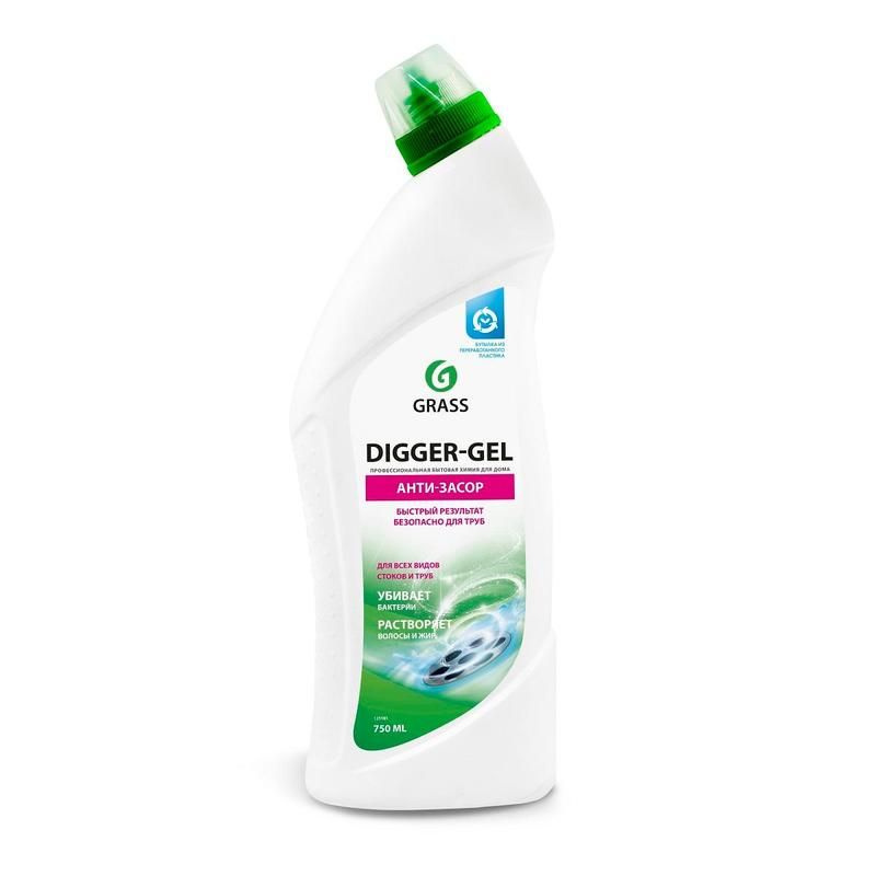 Средство для прочистки труб Grass Digger-Gel гель 750 мл #1