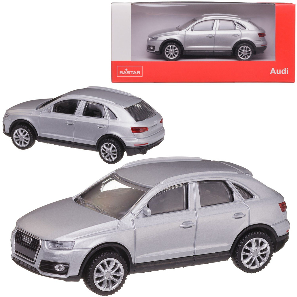 Машина металлическая 1:43 Audi Q3, цвет серебрянный - купить с доставкой по  выгодным ценам в интернет-магазине OZON (1398569954)