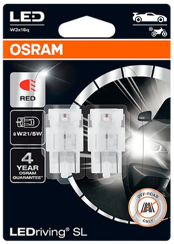 BULB OSRAM LED W21/5W LEDriving® SL 12V 1,3W 7515DYP-02B W3x16q BLI2