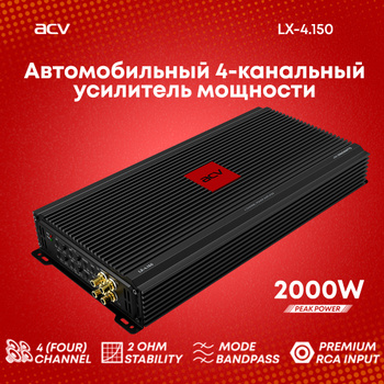 4-канальные усилители в авто | купить в Автозвук-СПб | Санкт-Петербург