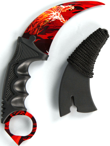 Нож Керамбит тренировочный 19см/ Лезвие металл не заточенное/ керамбит ...