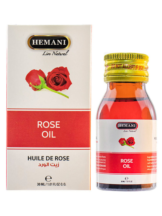Масло розы Hemani Rose Oil. - купить с доставкой по выгодным ценам в ...