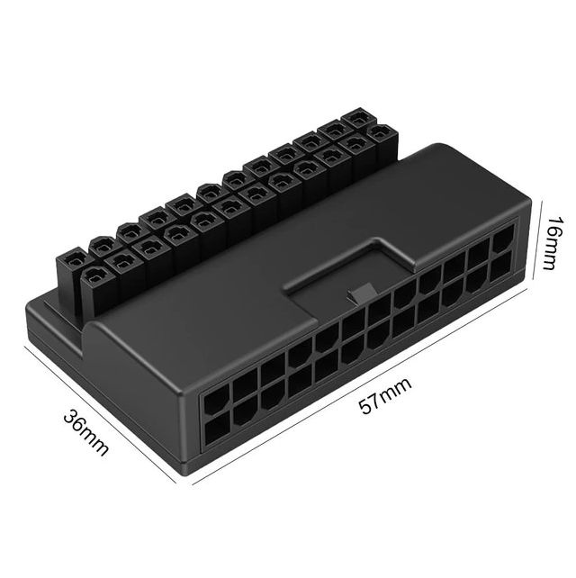 угловой переходник ATX 24 pin для материнской платы угол 90 градусов ...