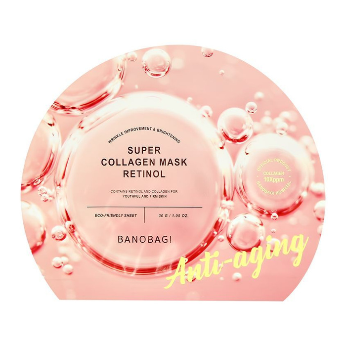 Маска для лица BANOBAGI с коллагеном и ретинолом (anti-age) 30 г ...