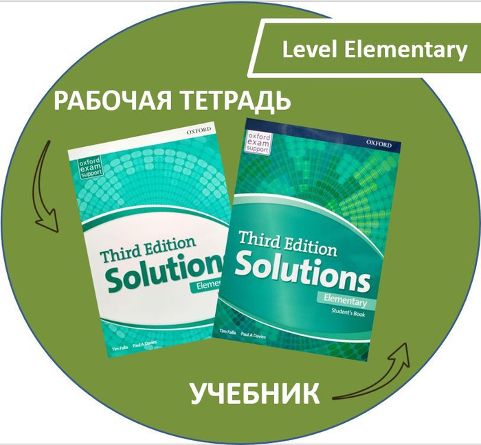 Solutions Third Edition Elementary Student's Book and Workbook - купить ...