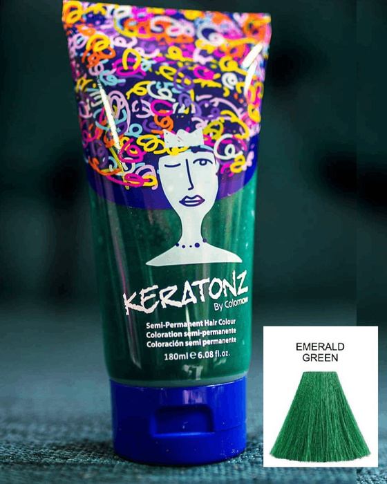 Яркая зеленая краска для волос + перчатки для окрашивания - купить с ...