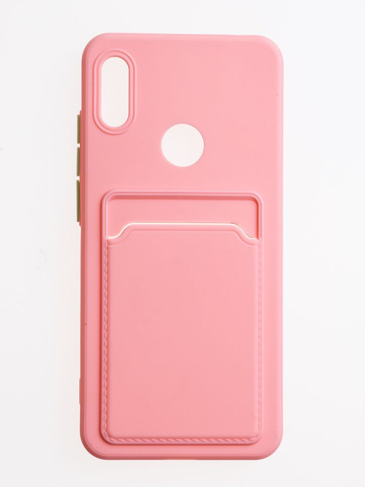 Чехол с кармашком для карт для Huawei Y6 2019/Honor 8A розовый - купить ...