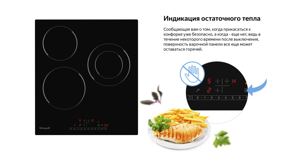 Электрическая варочная панель Weissgauff HV 431 B купить по низкой цене ...