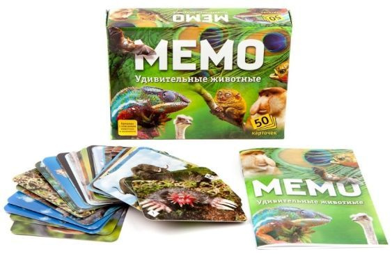 Настольная игра-мемо "Удивительные животные" - купить с доставкой по ...