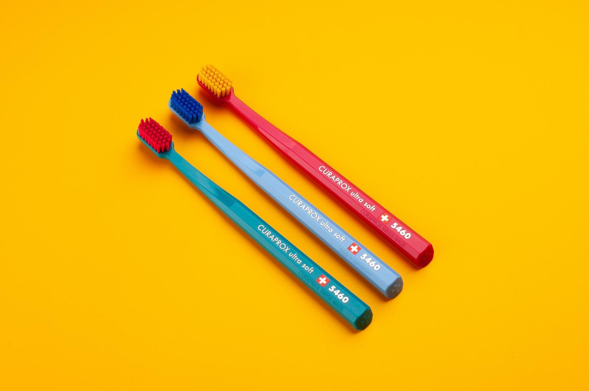 CURAPROX Набор мягких зубных щеток 5460 щетинок, комплект щеток из 3 ...