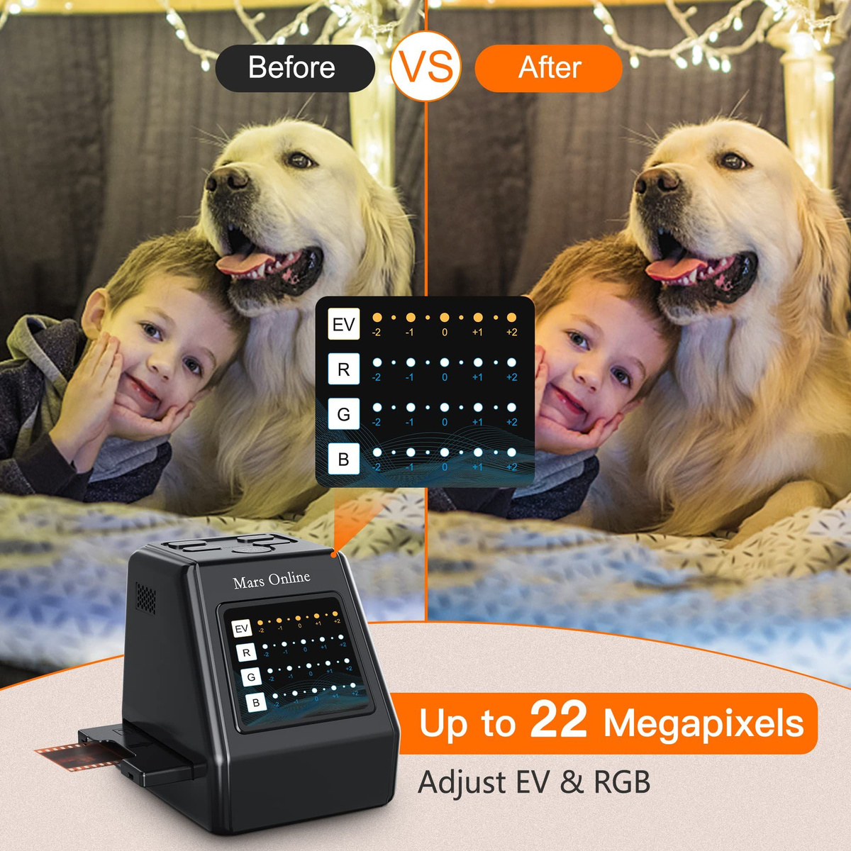 Сканер для слайдов и фотопленок 35мм Film Scanner 5 Mp купить на OZON ...