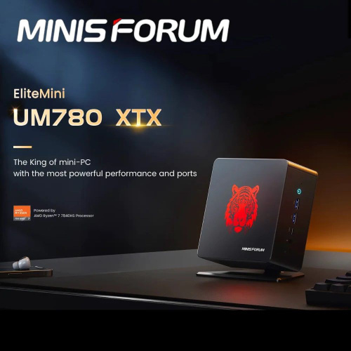 MINISFORUM Мини-ПК UM780 XTX (AMD Ryzen 7 7840HS, RAM 64 ГБ, SSD