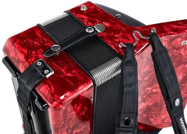 HOHNER Bravo II 48 red Аккордеон 1/2, красный, фото 3