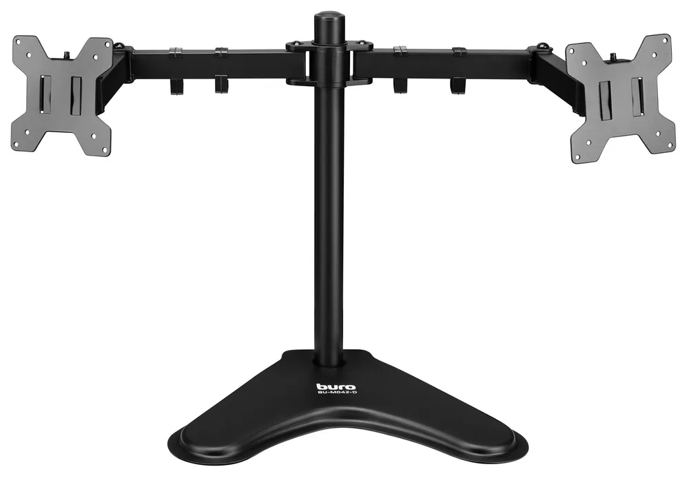 Кронштейн для мониторов ЖК Buro BU-M042-D настольный, черный 17"-32" макс.16кг настольный поворот и наклон верт., черный, фото 4