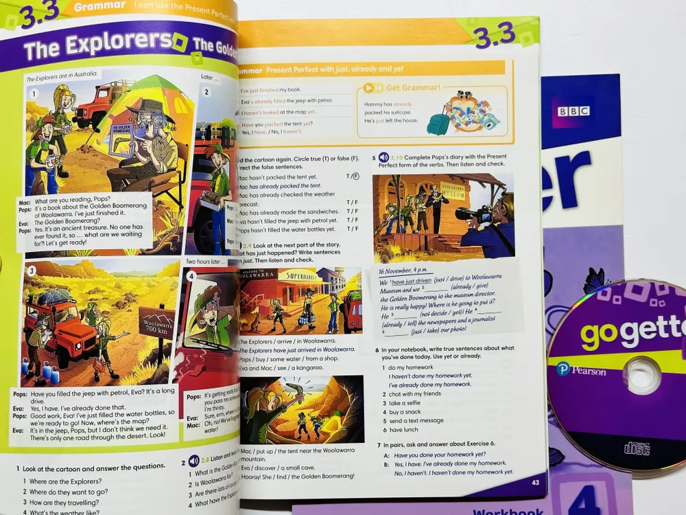Go Getter 4, Student's Book + Workbook with CD-disk Pearson | Croxford Jayne, вариант, фото 2