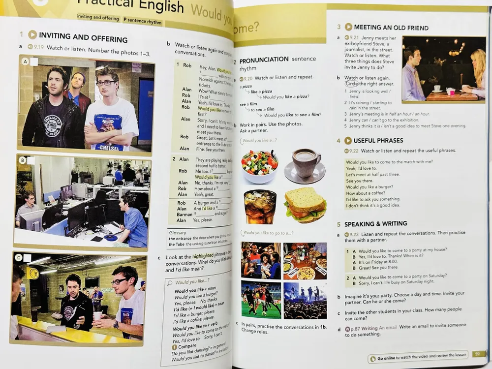 English File Beginner 4th Fourth edition, Комплект: Student's Book + Workbook + CD, вариант, фото 3
