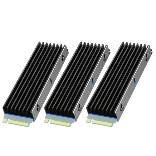 Радиатор GLOTRENDS HS22x70x6 Радиатор x3 SSD с термопрокладкой для твердотельного накопителя M.2 228