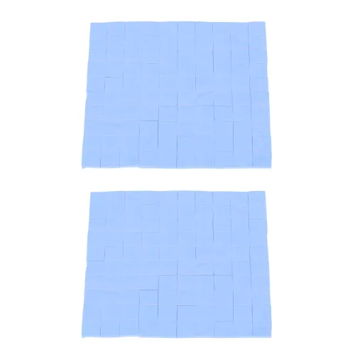 2 шт. термопроводящие силиконовые прокладки 100x100x1 мм для процессора