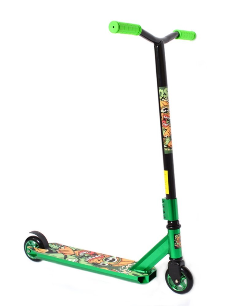 Самокат трюковый COMIRON PU-AL100, GT301X, Black green