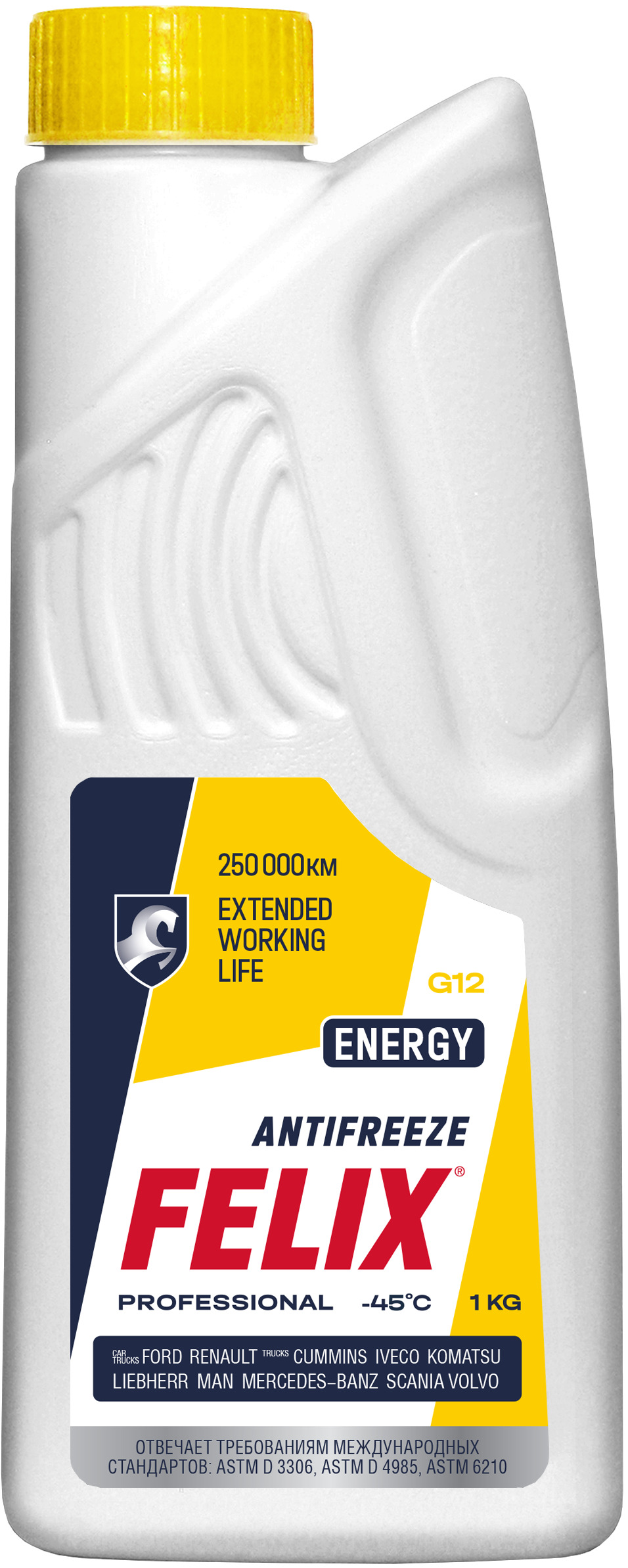 Антифриз Желтый G12+ FELIX ENERGY -40 430206026 1л/0.94кг (15)