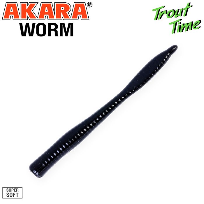 Силиконовая приманка Akara Trout Time WORM 3 Cheese 04Y (10 шт.)