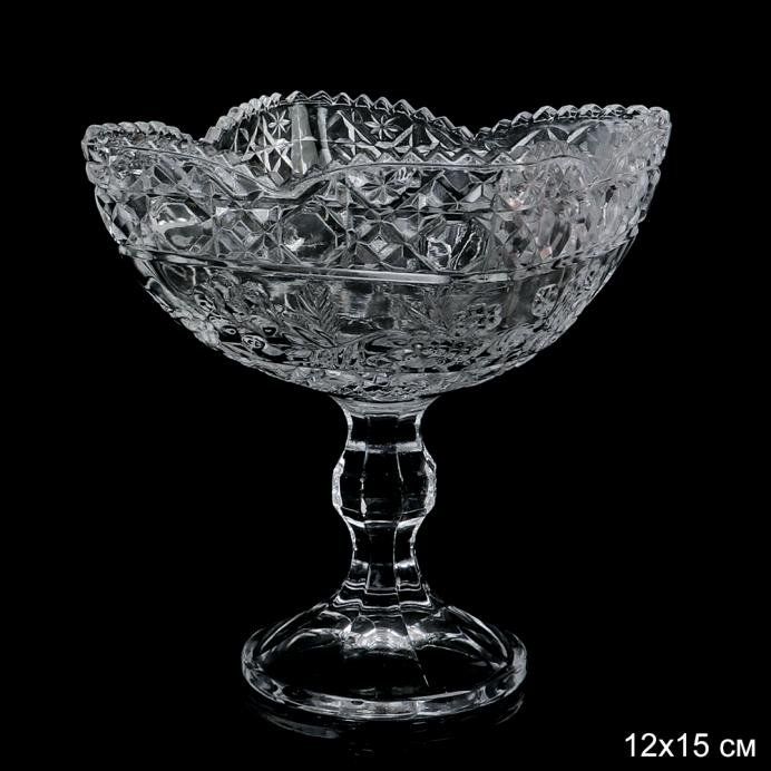 Фруктовница стеклянная, цвет прозрачный, серия 16733