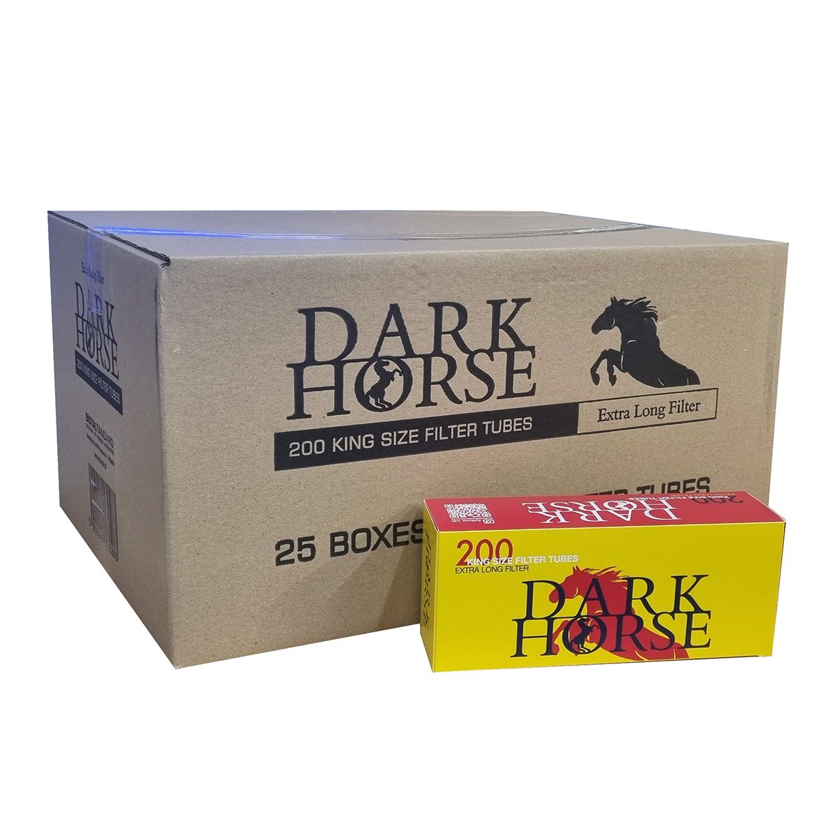 Гильзыдлясигарет"DarkHorse"ExtraLongFilter5000шт(25х200шт)