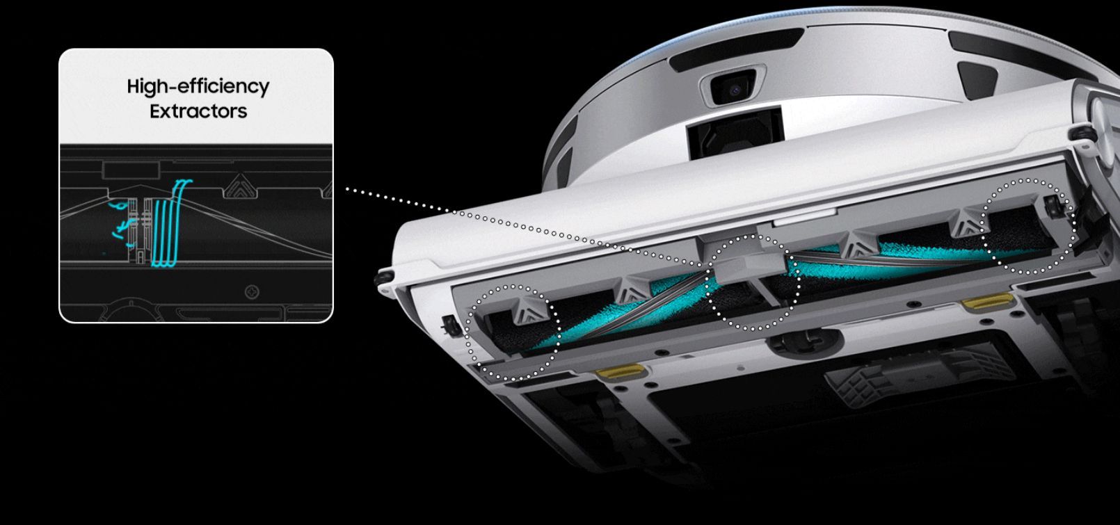 Робот-пылесос Samsung VR50T95735W белый - характеристики и описание на Мегамарке