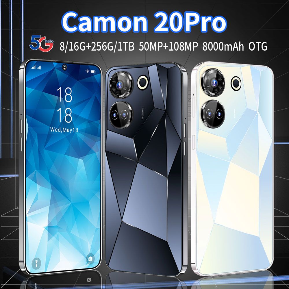 Смартфон смартфоны CAMON 20 Pro смартфоны телефоны 4G 7.3-дюймовый+32 -  купить по выгодной цене в интернет-магазине OZON (1513646539)