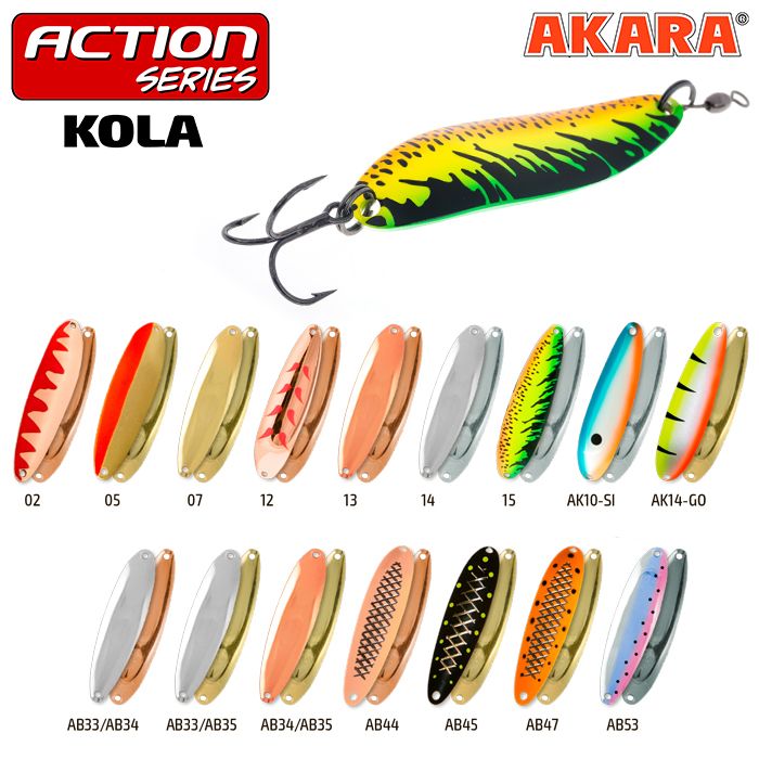 Блесна колеб. Akara Action Series Kola 90 36 гр. 1-2/7oz. AB34/AB35