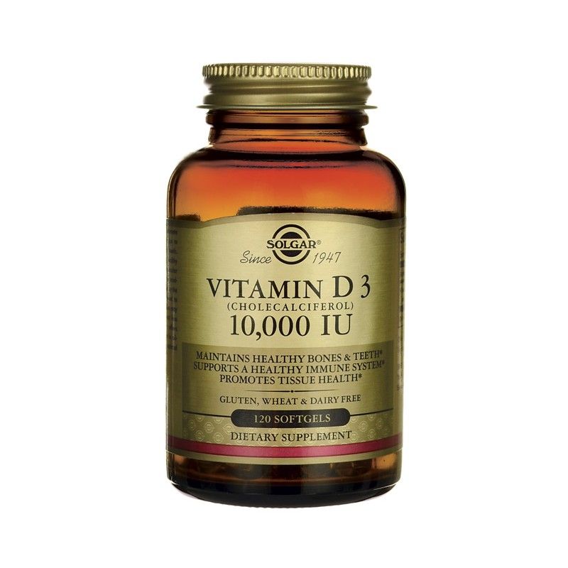 Vitamin D3 10000 Iu Cholecalciferol 250 Mcg Solgar Витамин D3 10000 Me 120 капсул купить 8136