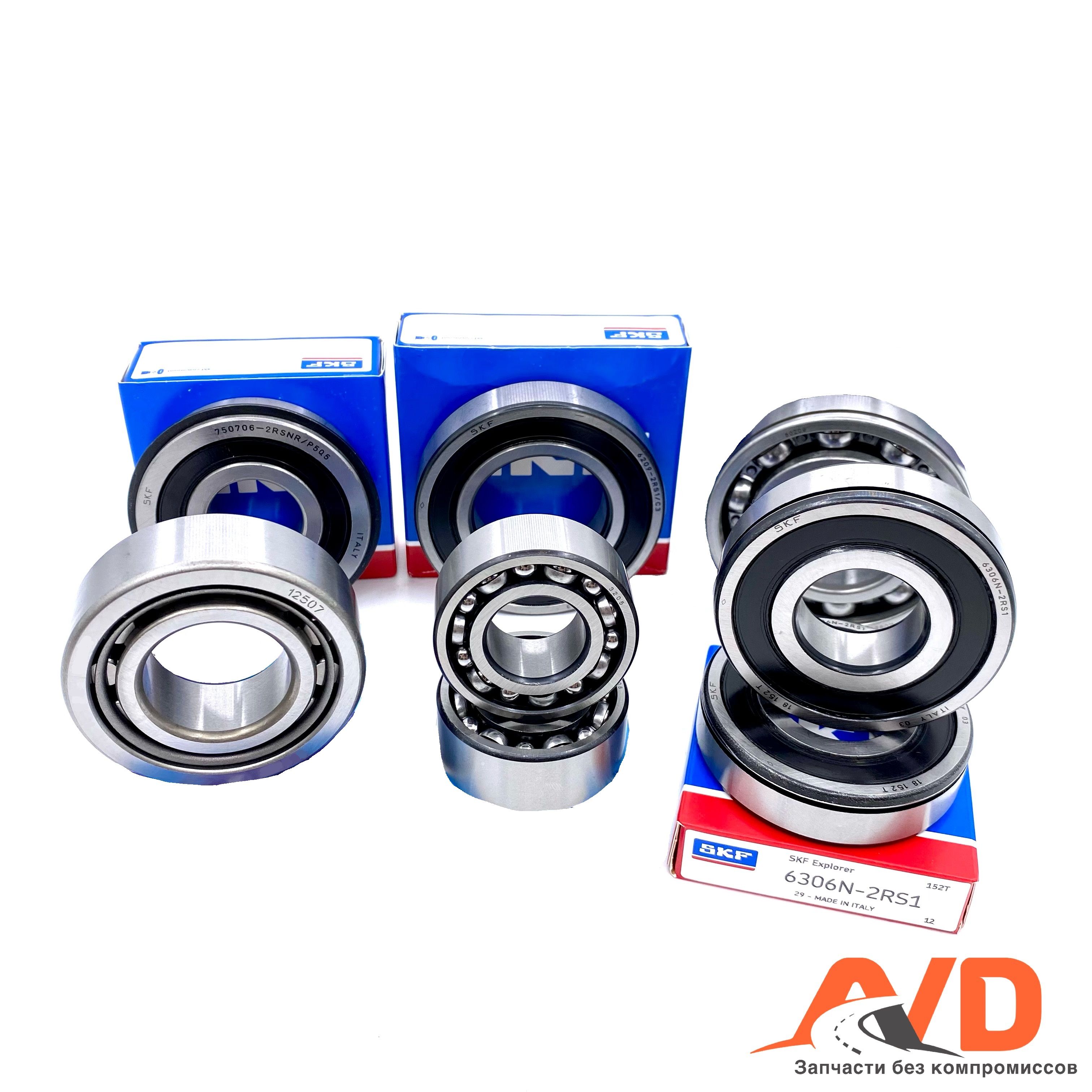 Ремкомплект Подшипников РК Под 2-Ух Рядные Крышки (Раздатки.