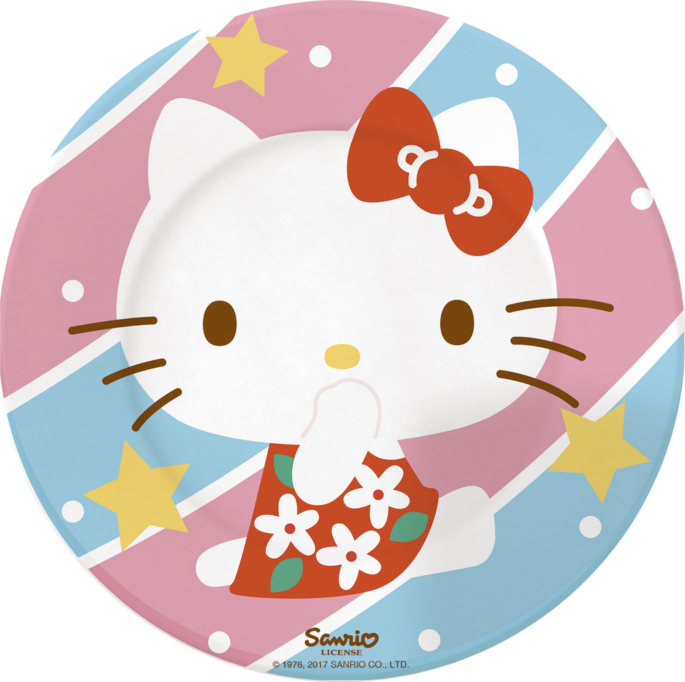 Stor Тарелка десертная Hello Kitty "Hello Kitty. Искусство", 1 шт, Керамика, диаметр 19 см  #1