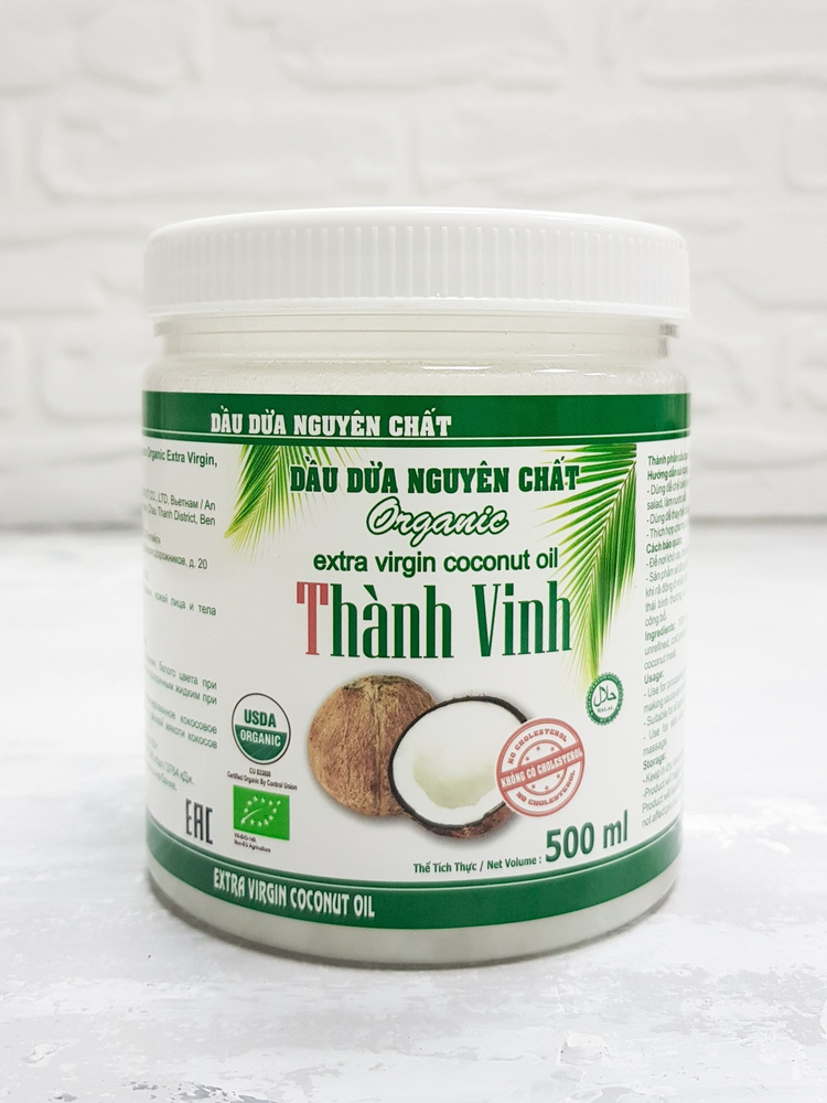 Thanh Vinh Масло кокосовое Extra virgin Нерафинированное 500мл. 1шт.  #1