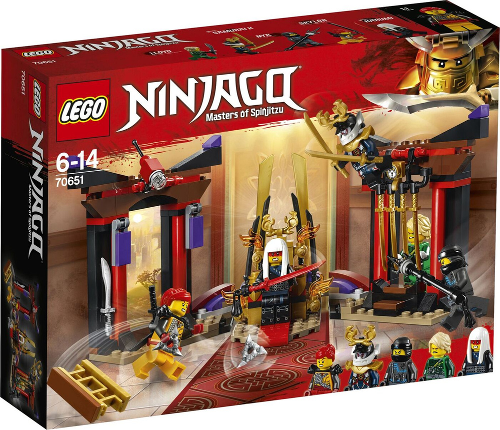 Конструктор LEGO NINJAGO 70651 Решающий бой в тронном зале #1