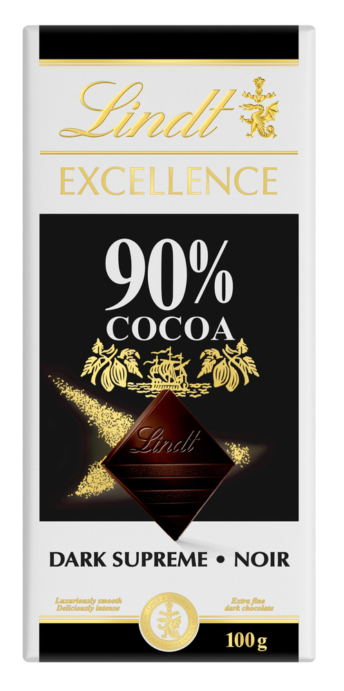 Шоколад Lindt Excellence, 90% какао, 100 г - купить с доставкой по ...