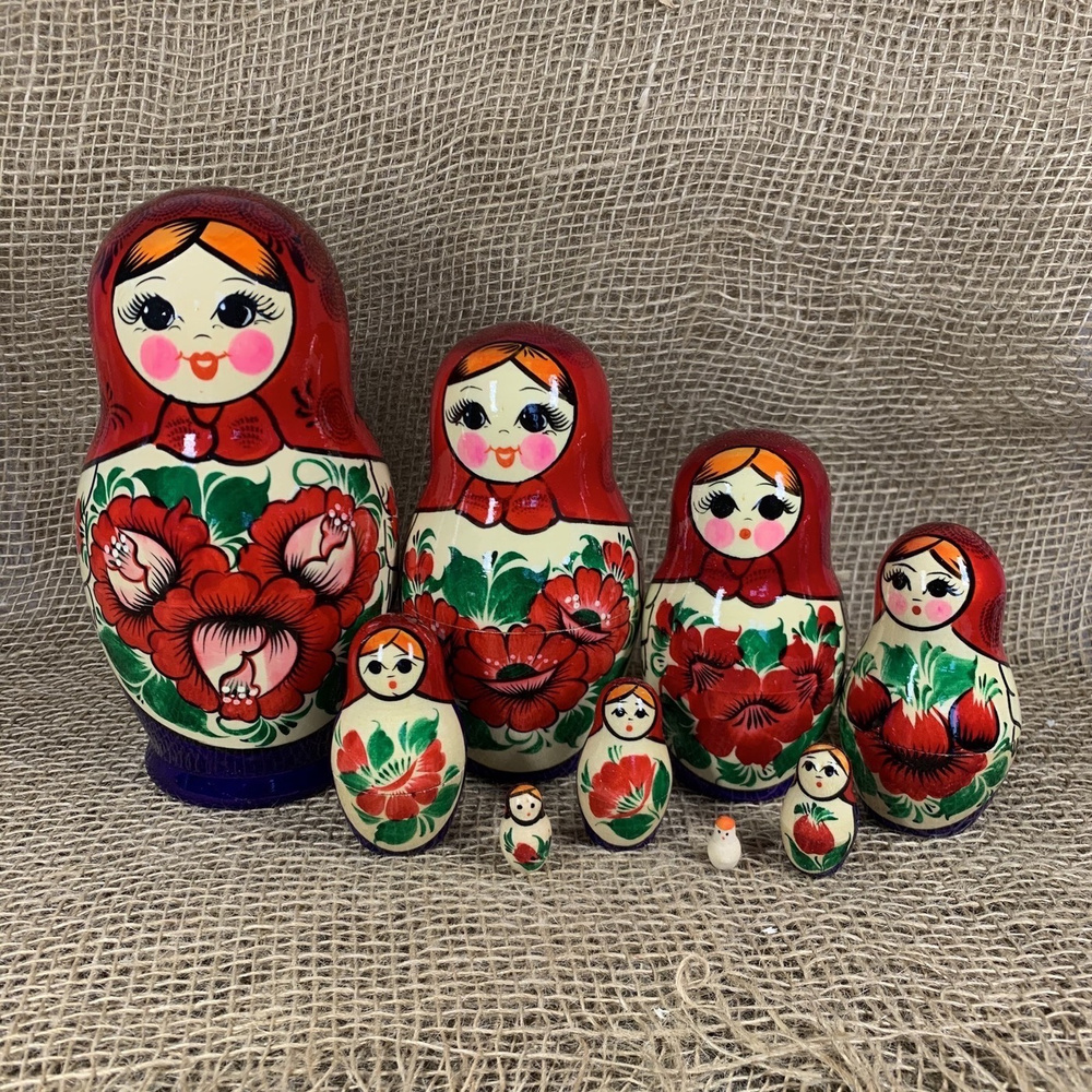 Матрешка Вятская традиционная ручной работы - купить по выгодной цене в ...