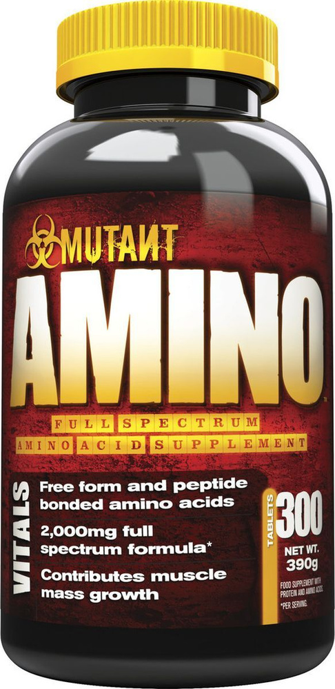 Аминокислоты Mutant Amino, 300 таблеток - купить с доставкой по ...