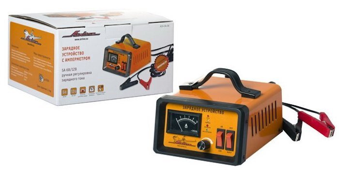 AIRLINE ACH5A06 Зарядное устройство 5А 6В/12В, амперметр, ручная ...