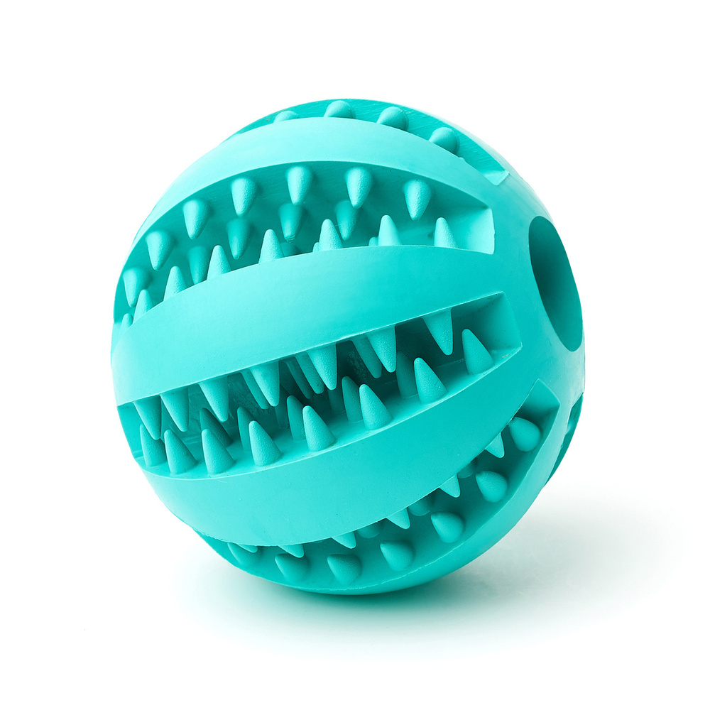 Жевательная игрушка для собак, мяч "Чистые Клыки", "Играй Гуляй", со вкусом мяты, цвет: мятный, диаметр #1