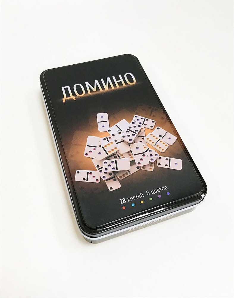Домино в металлической коробке, 28 костей MSgame - купить с доставкой ...