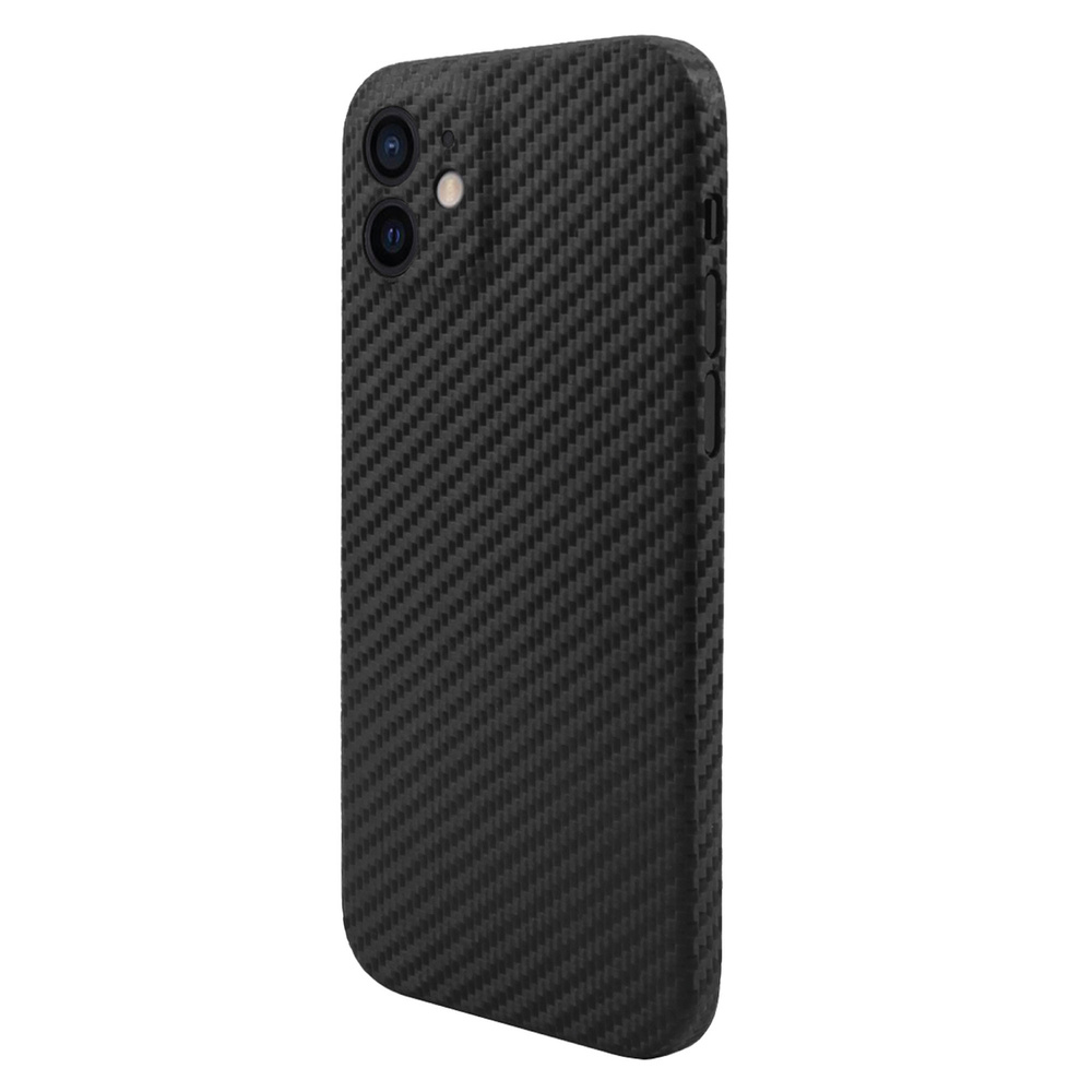 Кевларовый чехол DiXiS Carbon Case для Apple iPhone 12 (B12-CM) матовый  черный - купить с доставкой по выгодным ценам в интернет-магазине OZON  (220748406)